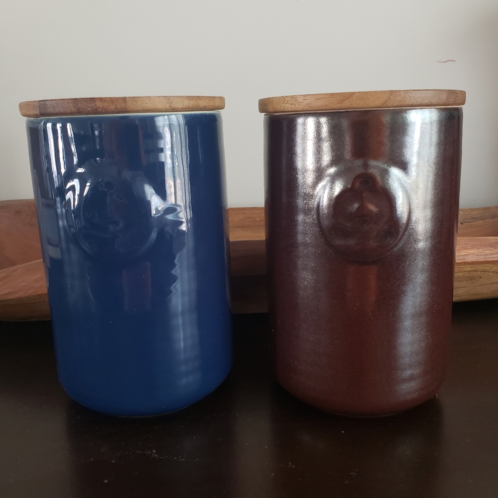 Thailand stoneware containers 2 new